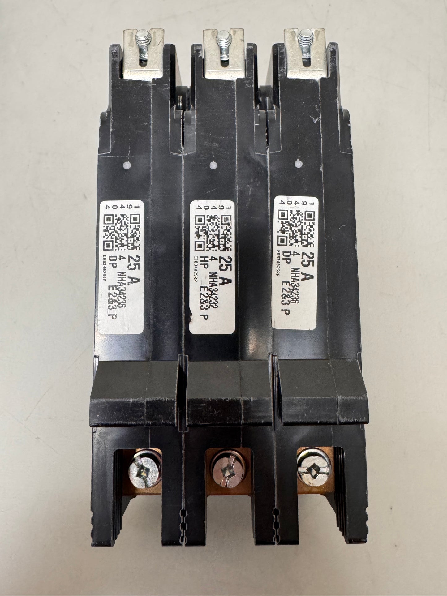 Used Square D EDB34025 25 Amp, 3 Pole, 480 Volt Breaker