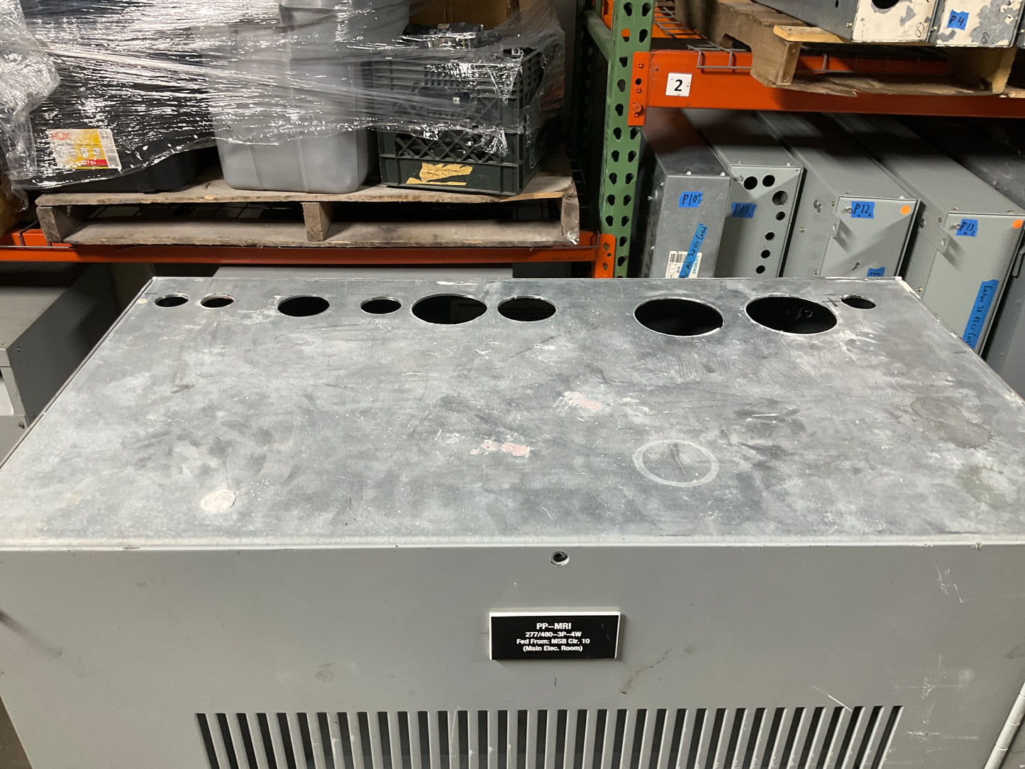 Used GE 400 Amp Main Distribution Panel 480/277 Volt 3 Phase 4 Wire