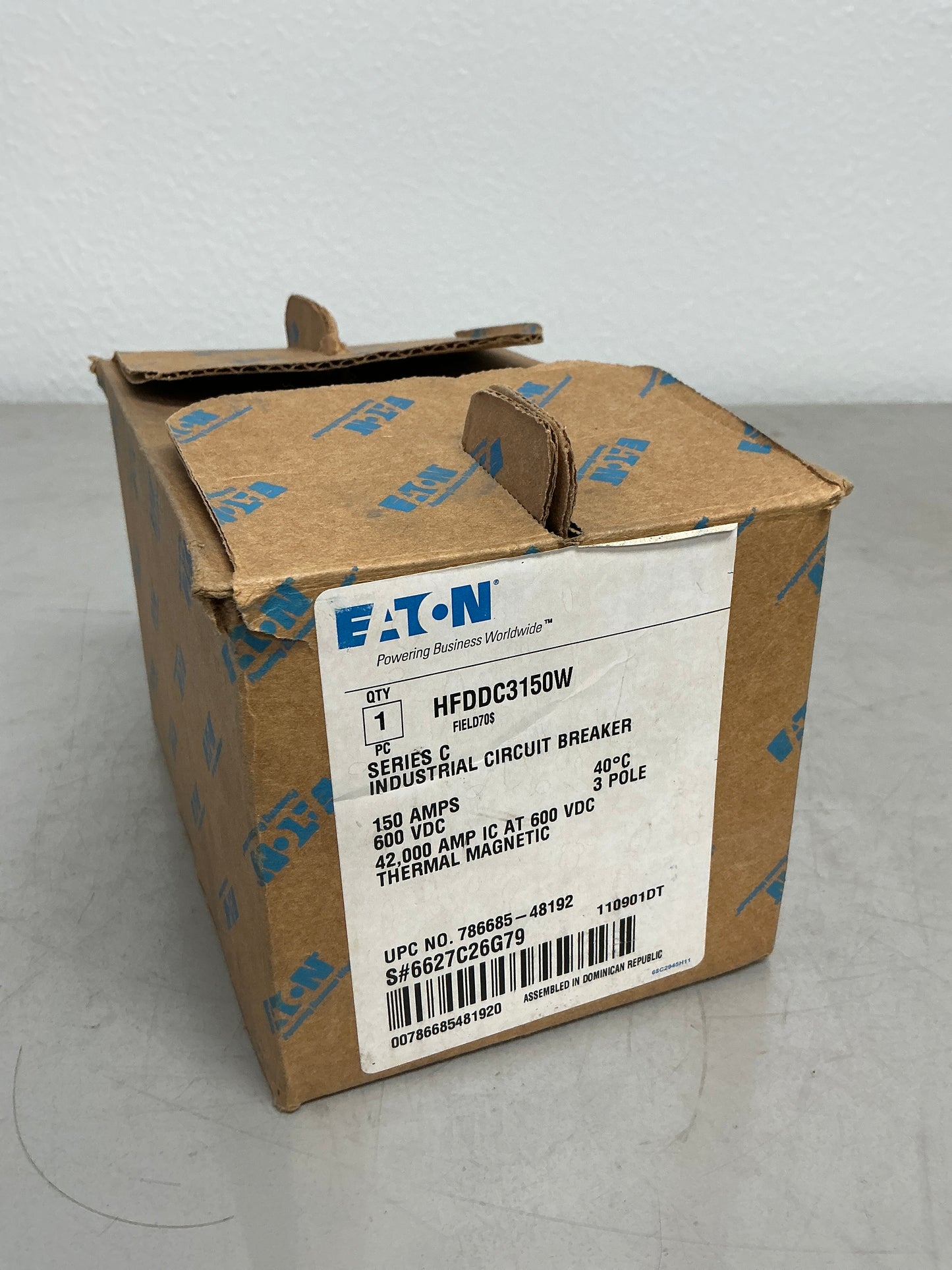 New Eaton HFDDC3150W 3 Poles, 150 Amps, 600 Volts