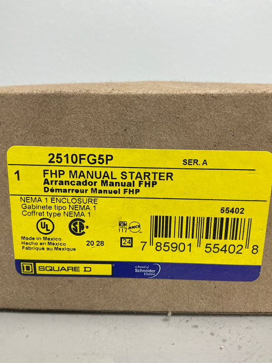 New Square D 2510FG5P Manual Starter