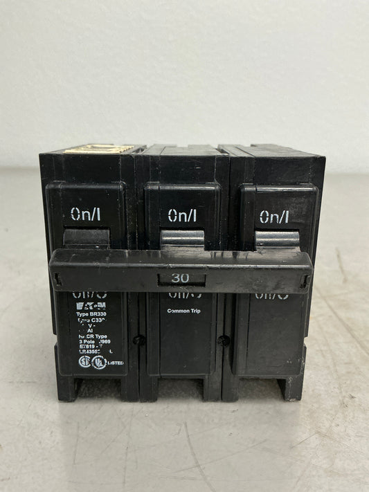 Used Eaton BR330 3 Pole, 30 Amps, 240 Volts