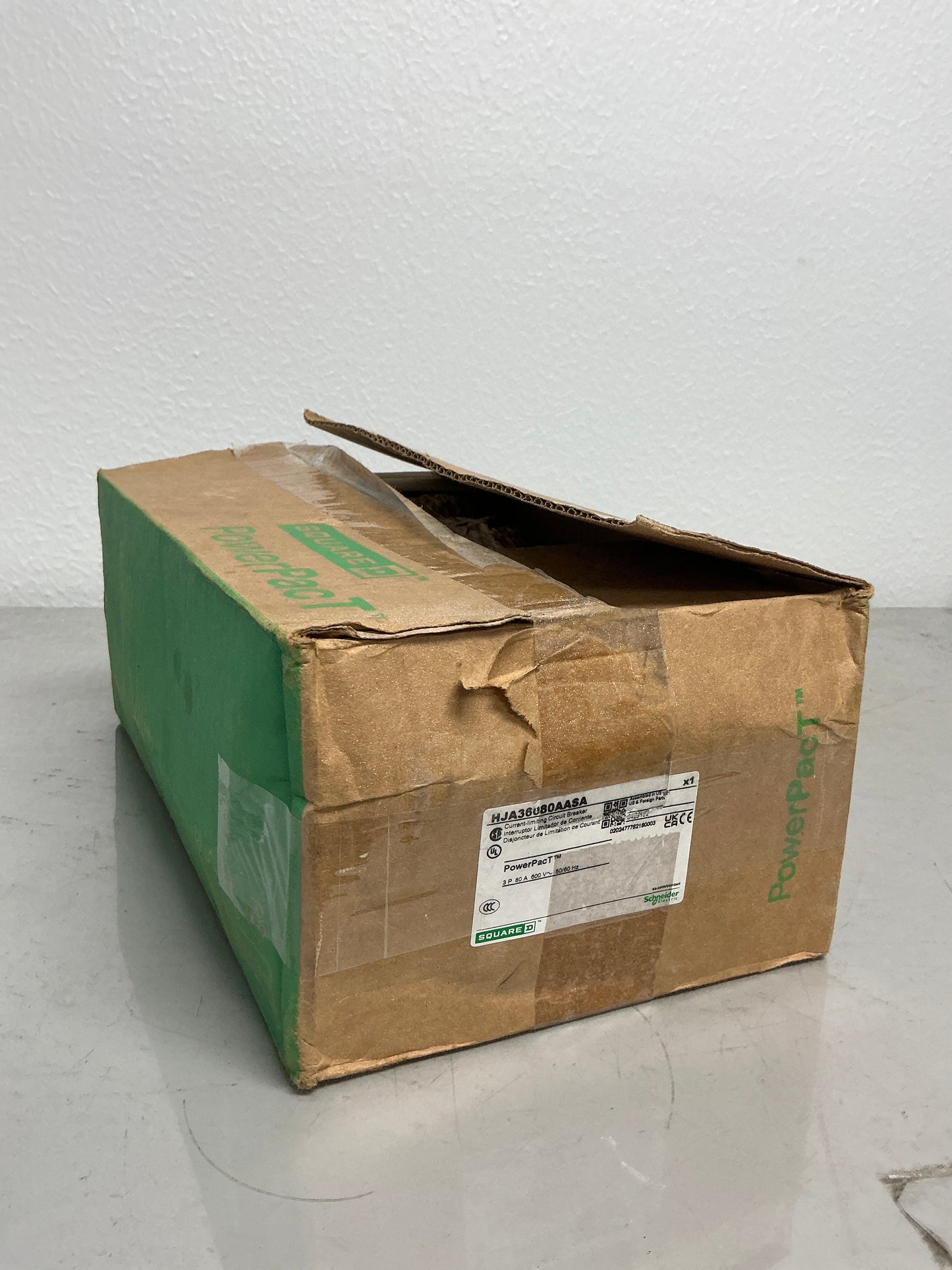 New Square D HJA36080AASA 3 Pole, 80 Amps Circuit Breaker