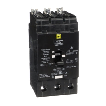 New Square D EDB34060 3 Pole, 60 Amps, 480 Volts