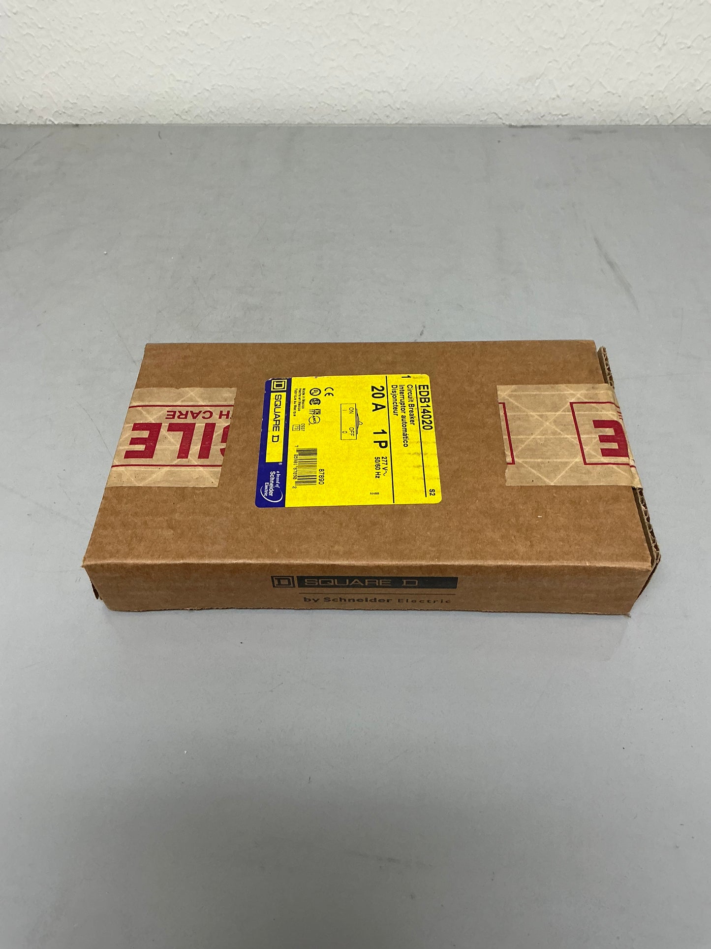 New In Box Square D EDB14020 20 Amp, 1 Pole, 480 Volt Breaker