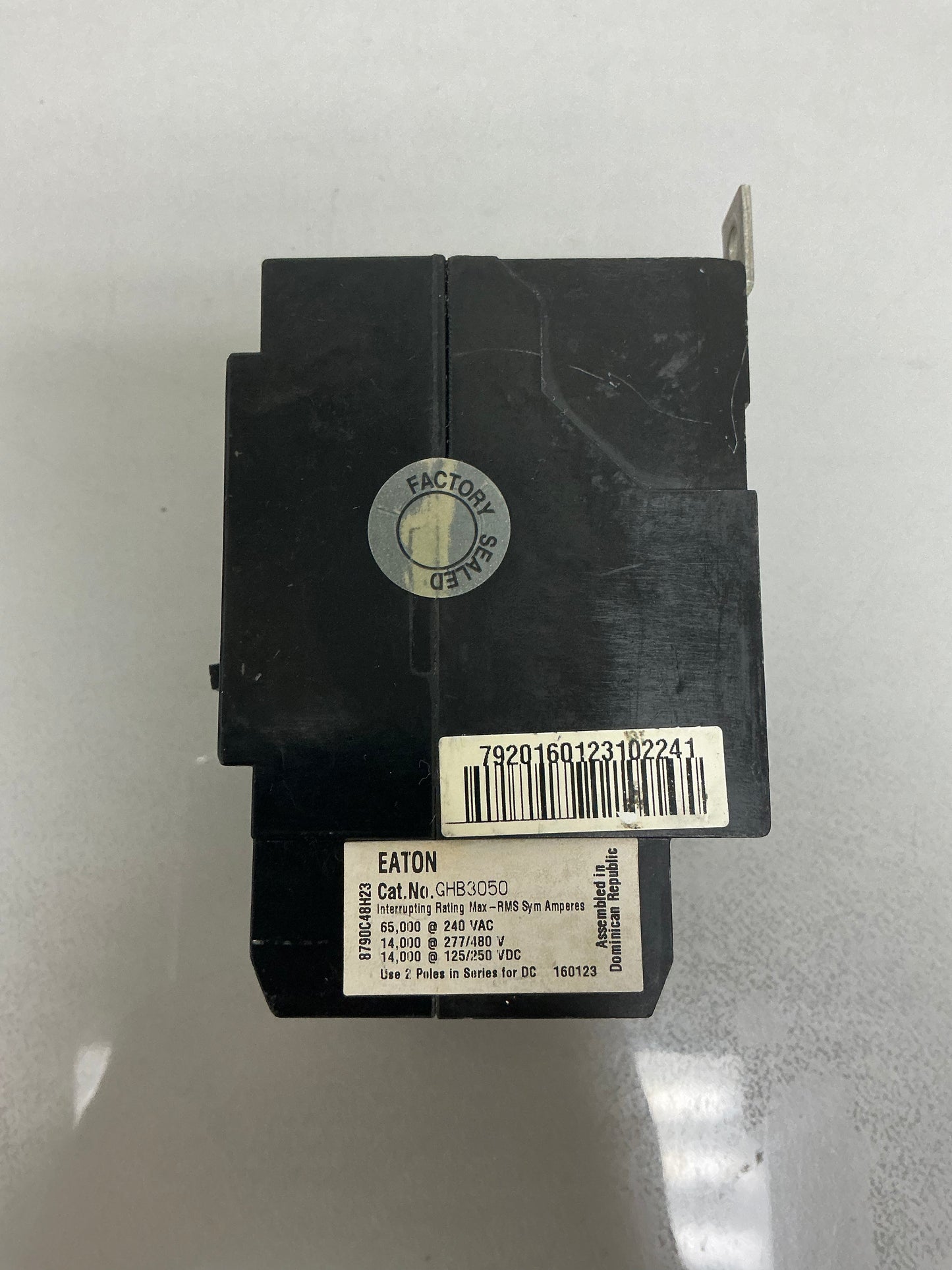 Used Eaton GHB3050 50 Amp, 3 Pole, 480 Volt Breaker