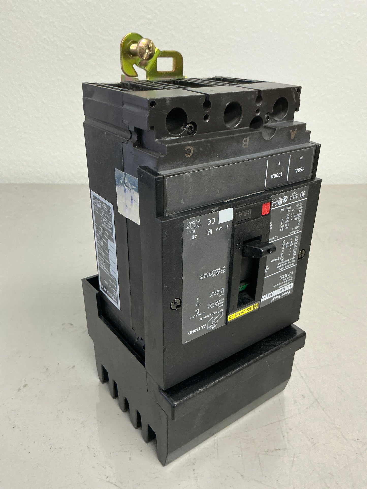 Used Square D HJA36150 3 Pole, 150 Amps, 600 volts