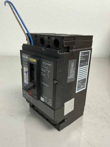 Used Square D HDL36125SA 3 Pole, 125 Amps, 600 Volts