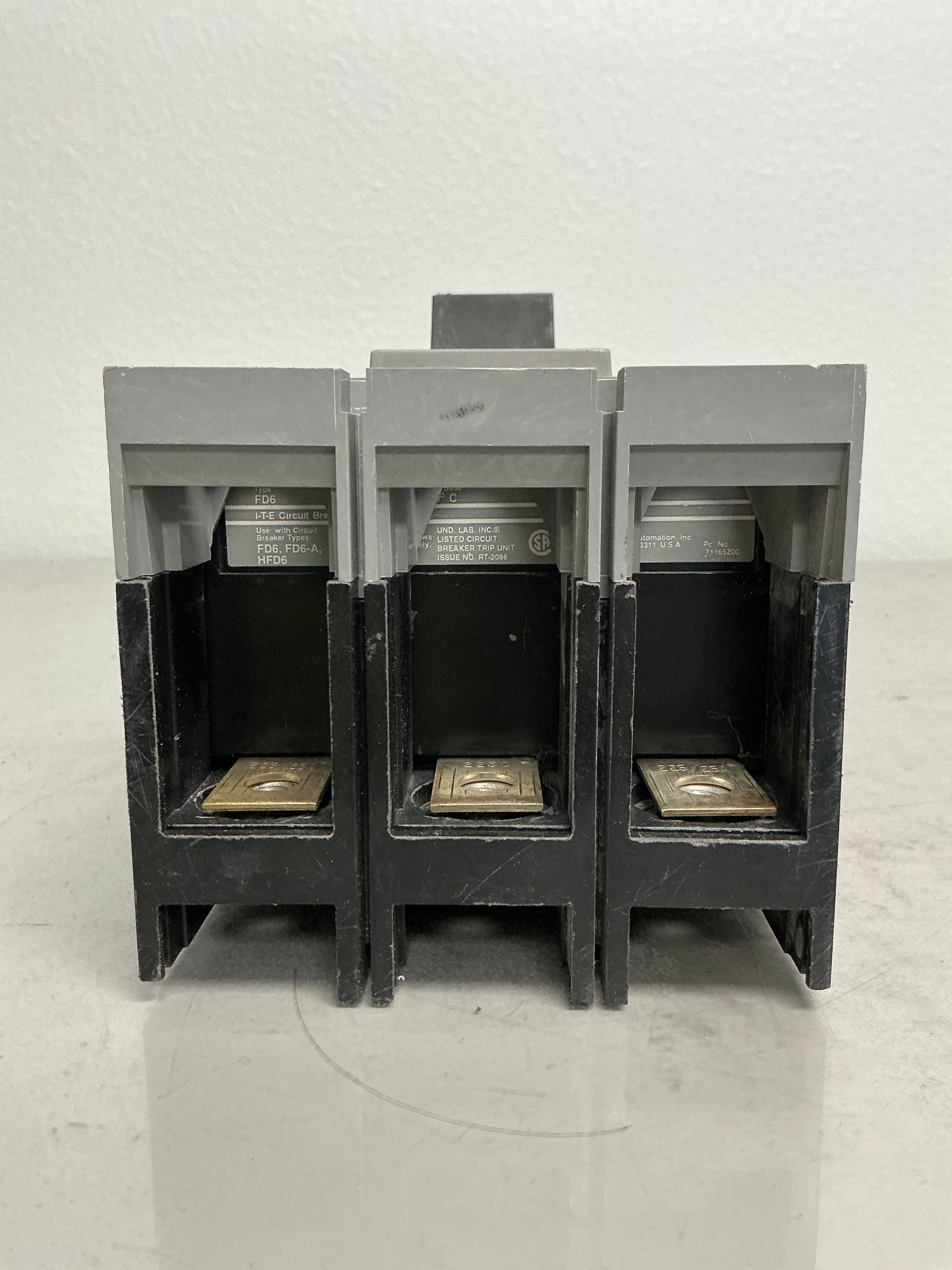 Used Siemens HFD63B225 225 Amps, 3 Pole, 600 Volts