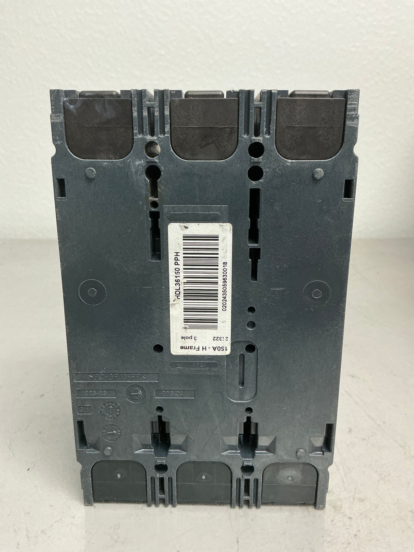 Used Square D HDL36150 3 Pole, 150 Amps
