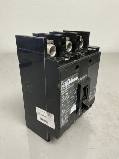 Used Square D QGL32150 3 Pole, 150 Amps, 240 Volts Circuit Breaker