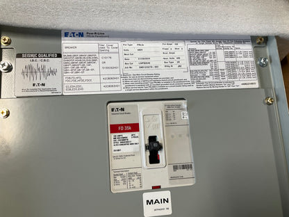 New Eaton PRL3A interior Main Distribution Panel (Interior Only) 480 Volt 100 Amp 3 Phase 3 Wire (item#p16)