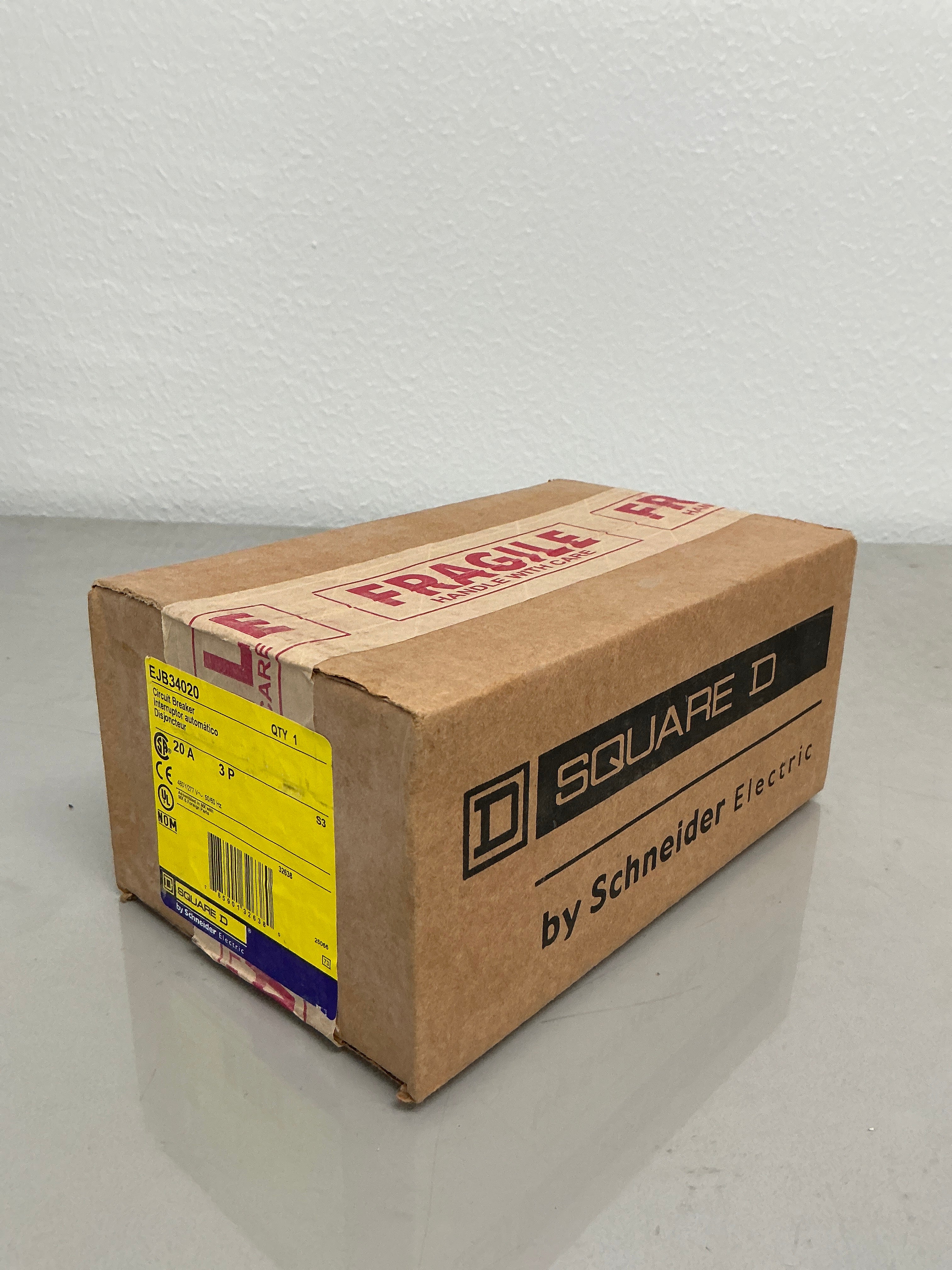 New Square D EJB34020 3 Pole, 20 Amps, 480 Volt
