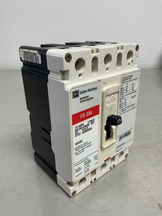 Used FD3175 3 Poles, 175 Amps, 600 Amps