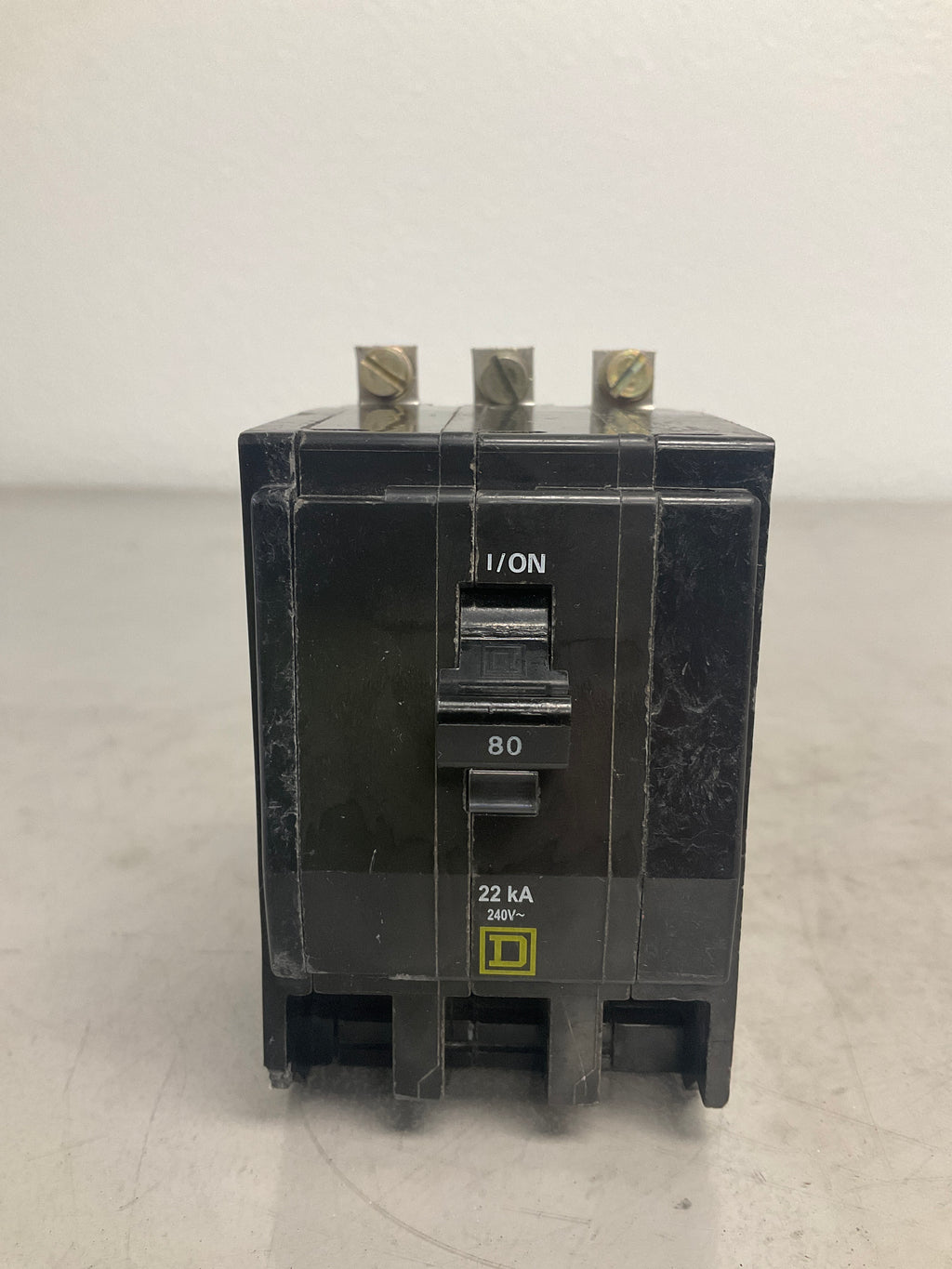 Used Square D QOB380VH 3 Pole, 80 Amps, 240 Volts