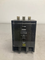 Used Square D QOB380VH 3 Pole, 80 Amps, 240 Volts