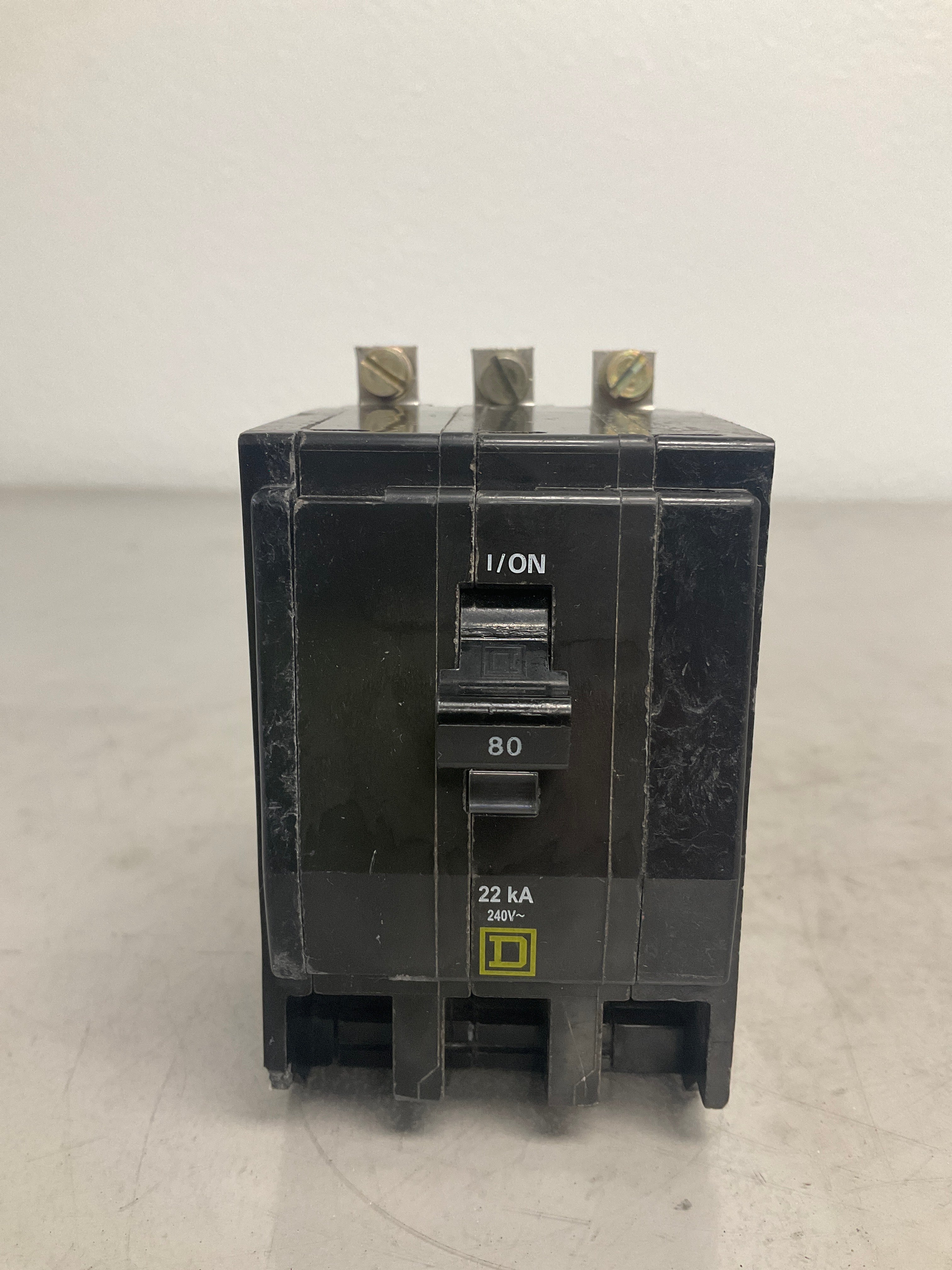 Used Square D QOB380VH 3 Pole, 80 Amps, 240 Volts