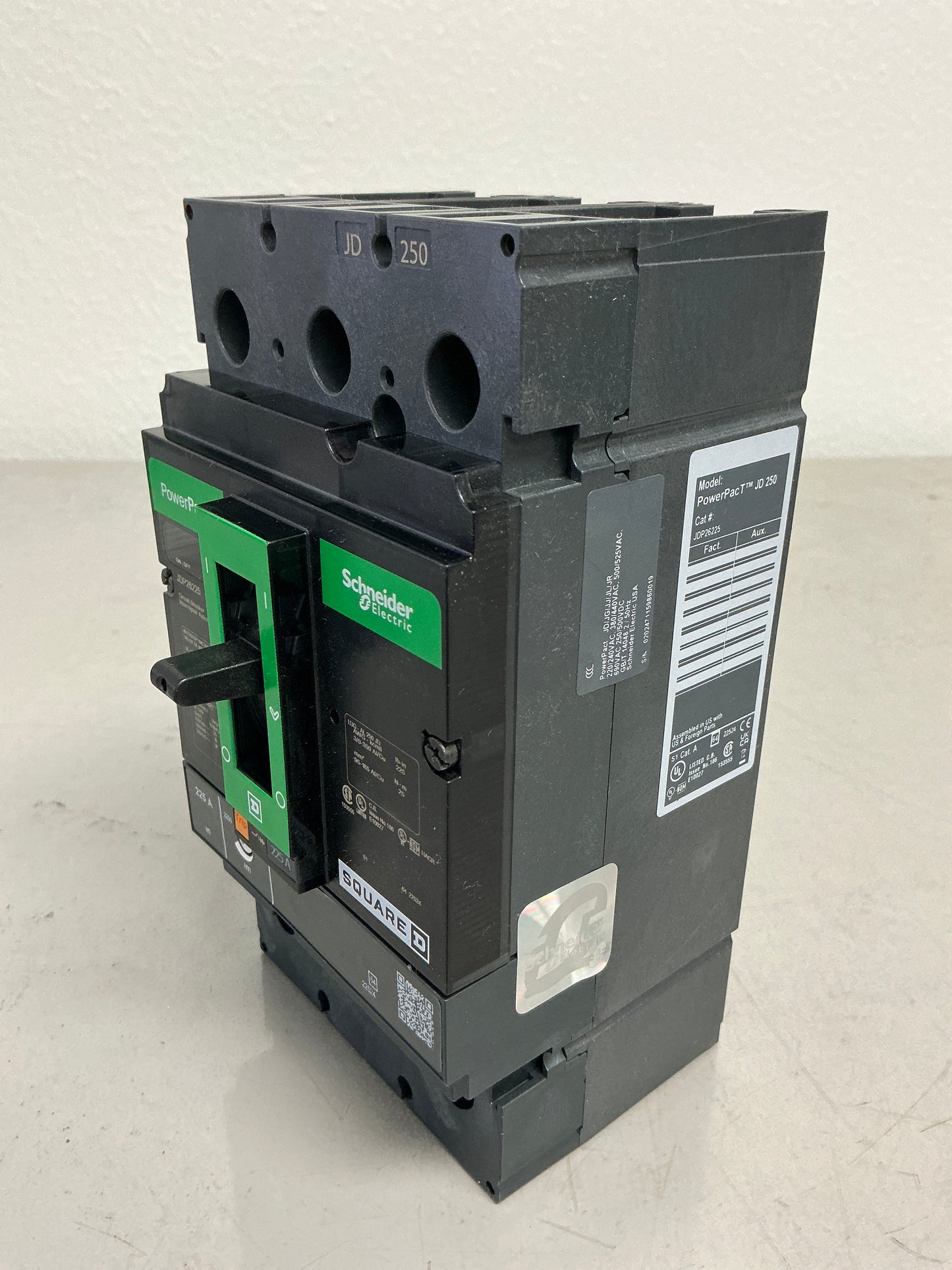 New Square D JDP26225 2 Pole, 225 Amps, 480 Volts