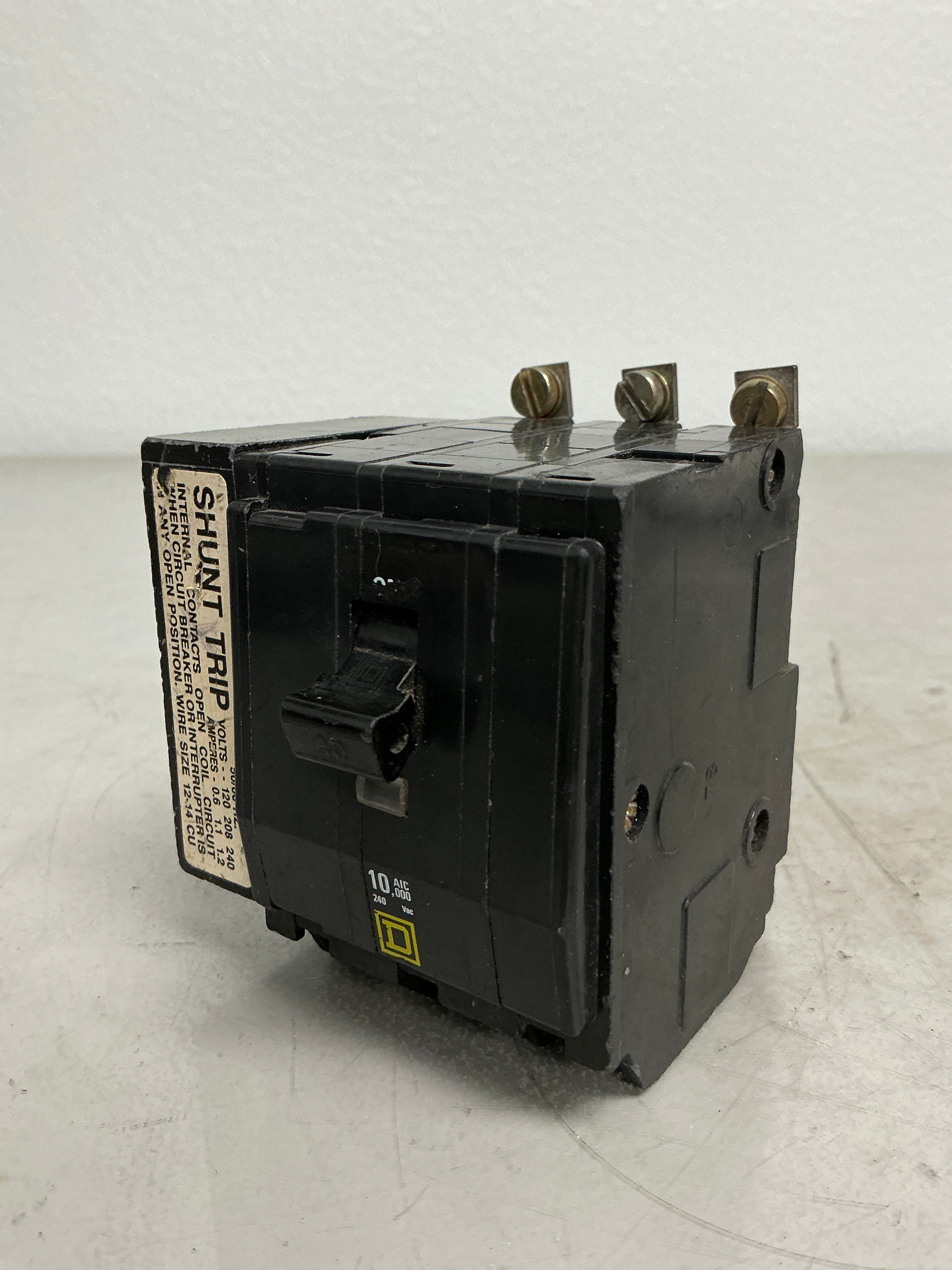 Used Square D QOB3401021 (Shunt Trip) 3 Pole, 40 Amps, 240 Volts
