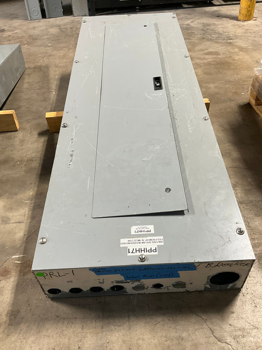 Used Cutler-Hammer Panelboard PRL-1A 225 Amp Main Breaker 208/120 Volt 42 Circuit (item#p3)