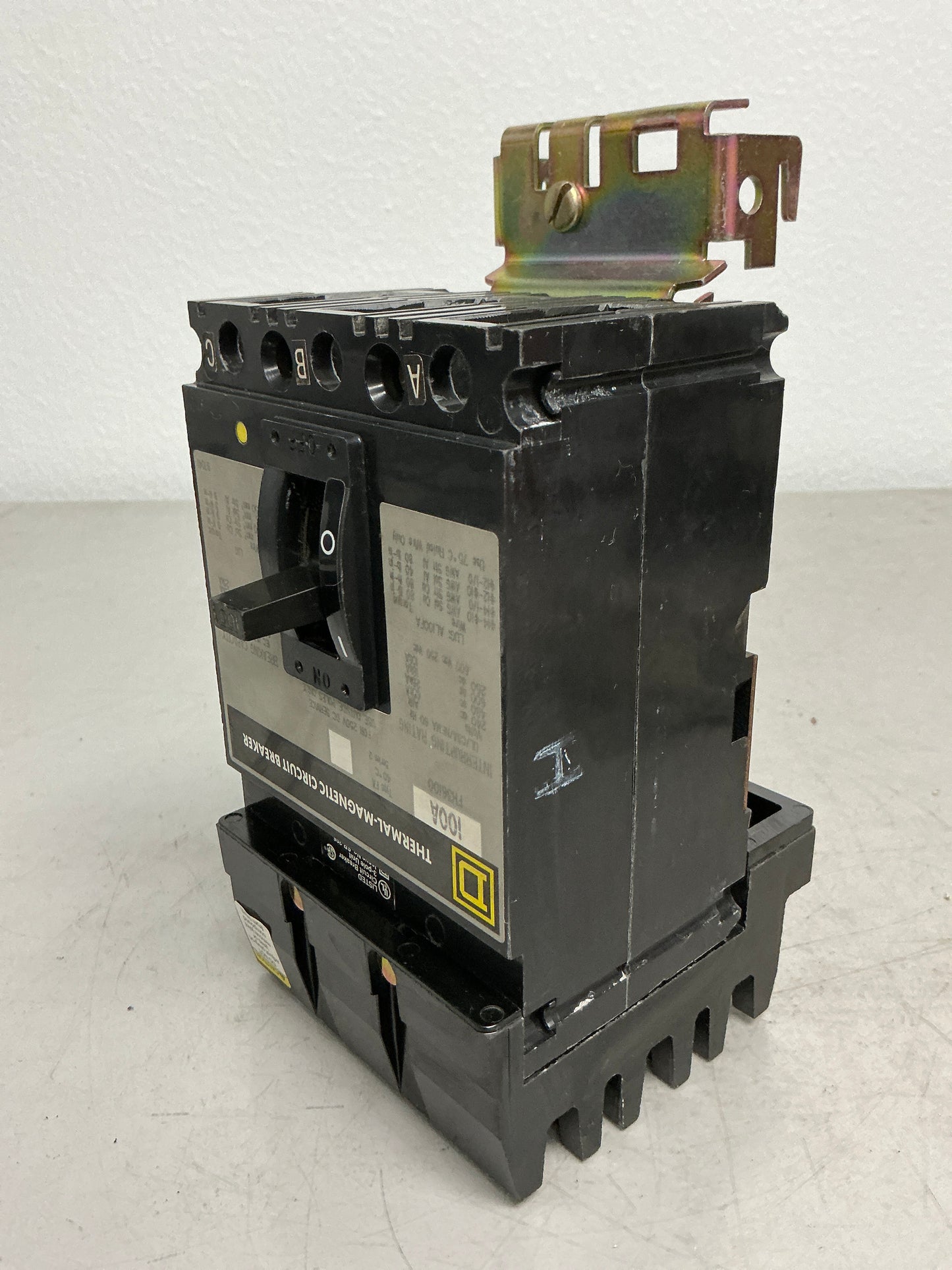 Used Square D FH36100 3 Pole, 100 Amps, 600 Volts