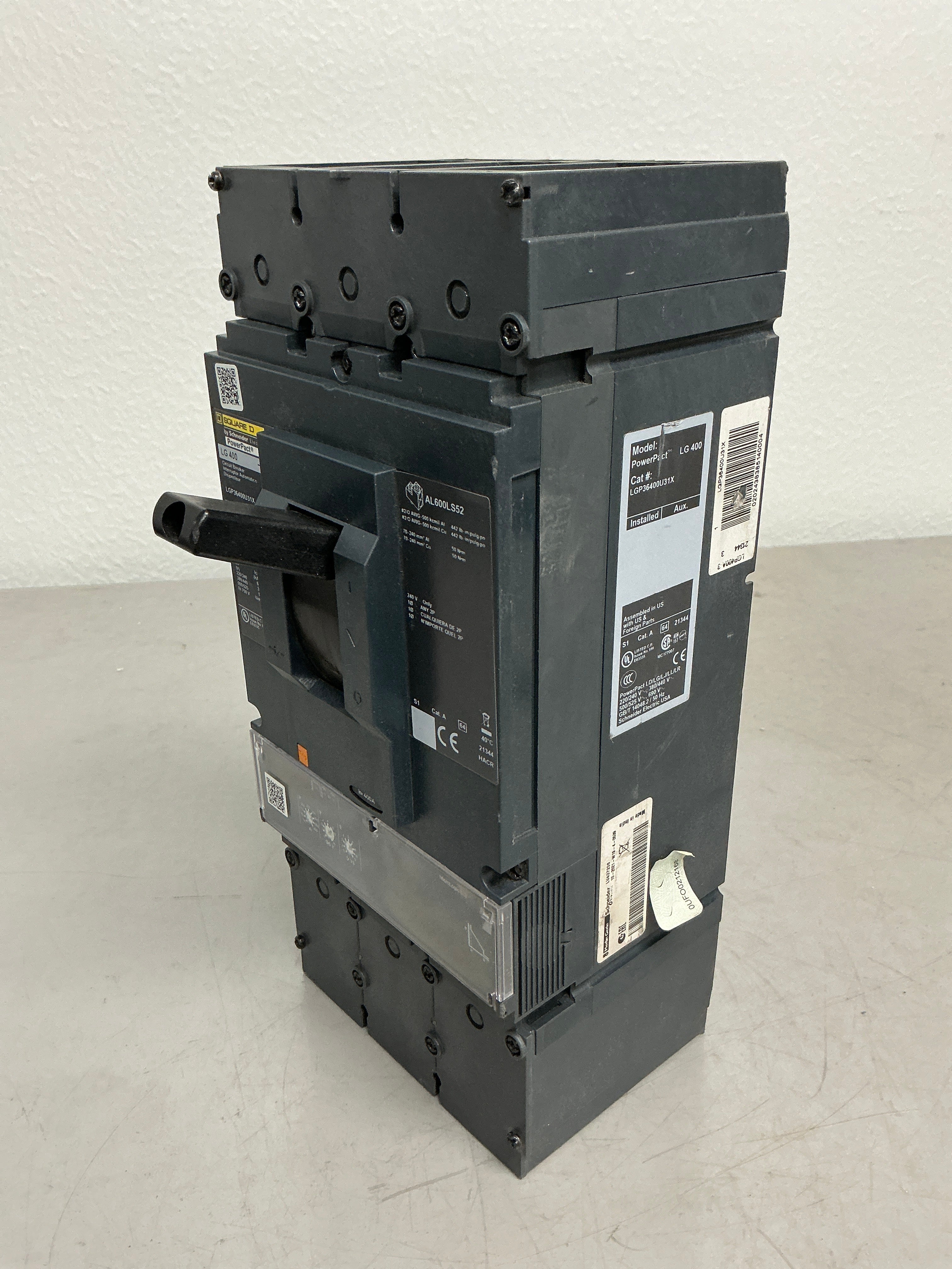 Used Square D LGP36400U31X 3 Poles, 400 Amps