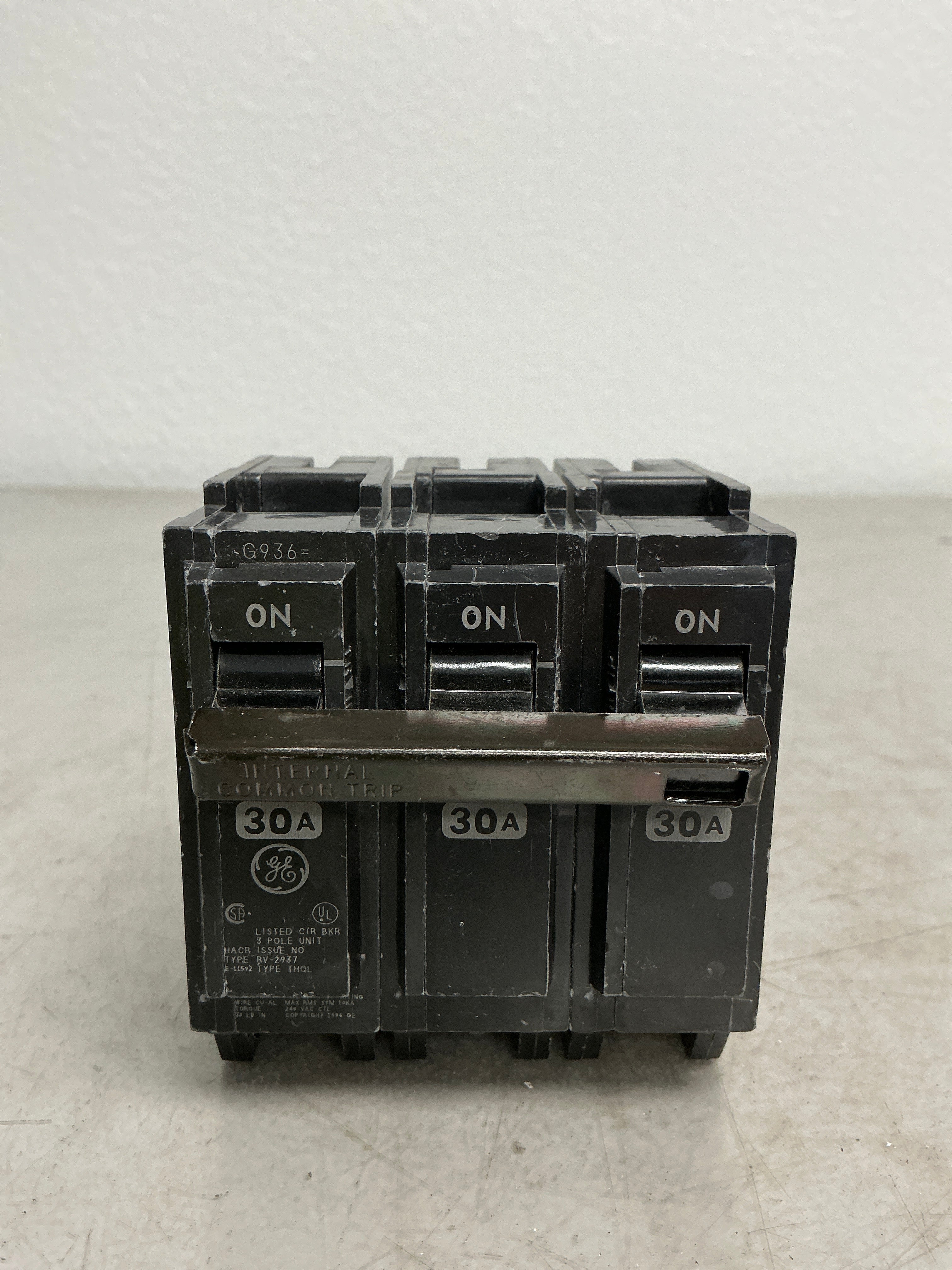Used THQL32030 3 Pole, 30 Amps, 240 Volts