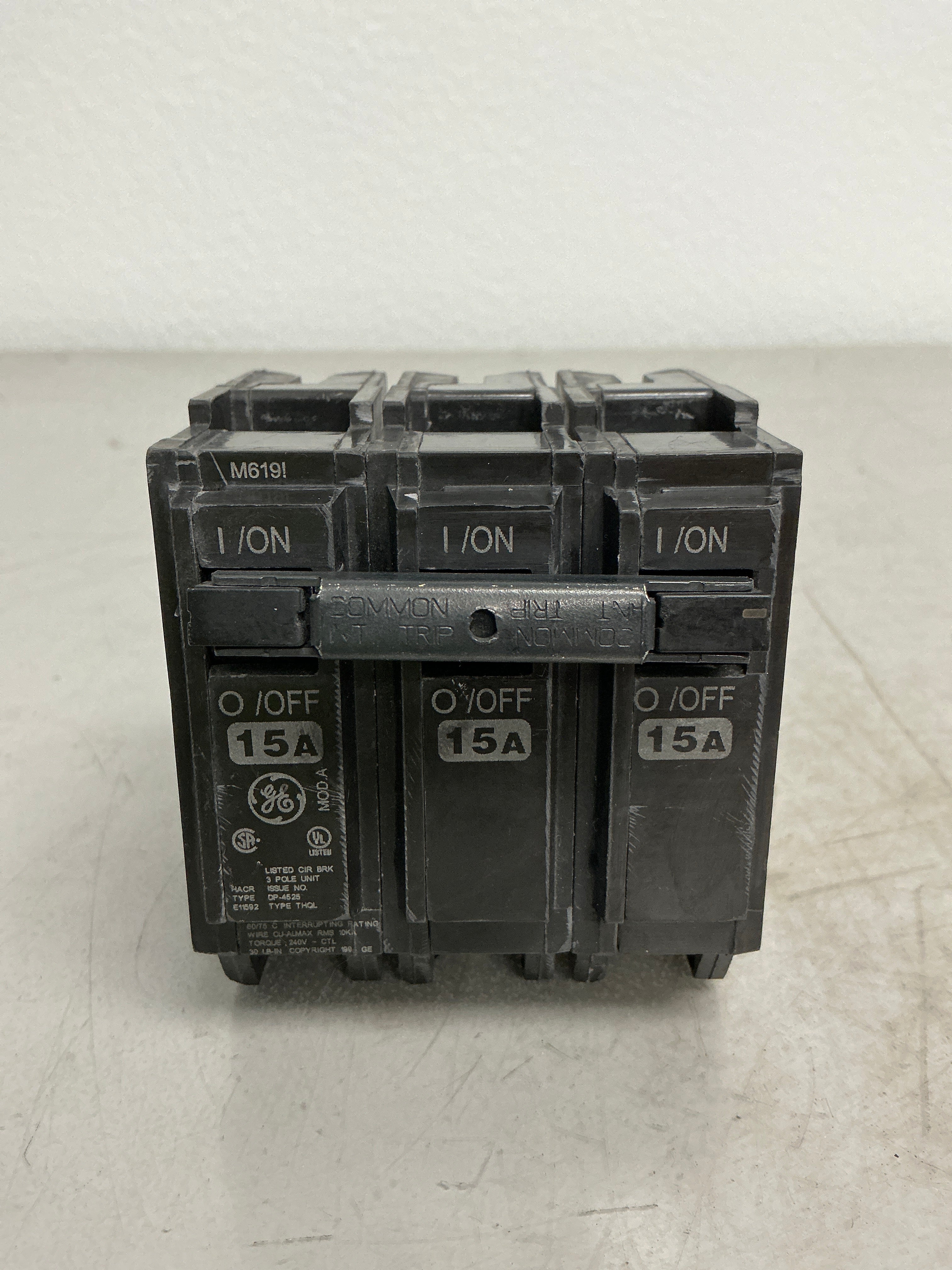 Used THQL32015 3 Pole, 15 Amps, 240 Volts