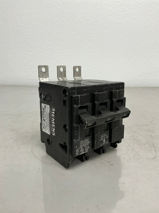 Used Siemens B380 3 Pole, 80 Amps, 240 Volts