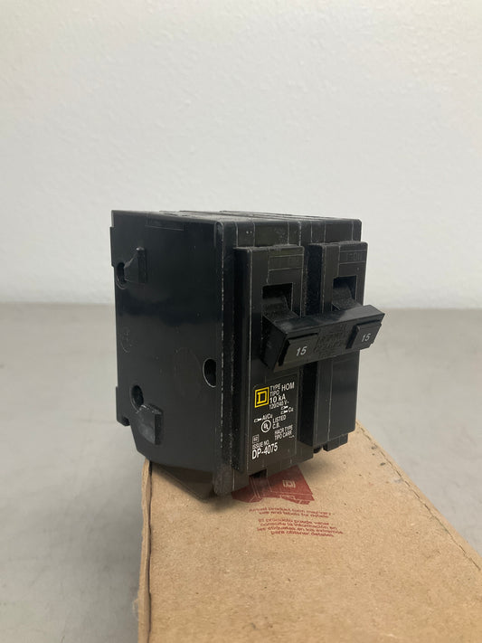 New Square D HOM215 2 Poles, 15 Amps, 240 Volts