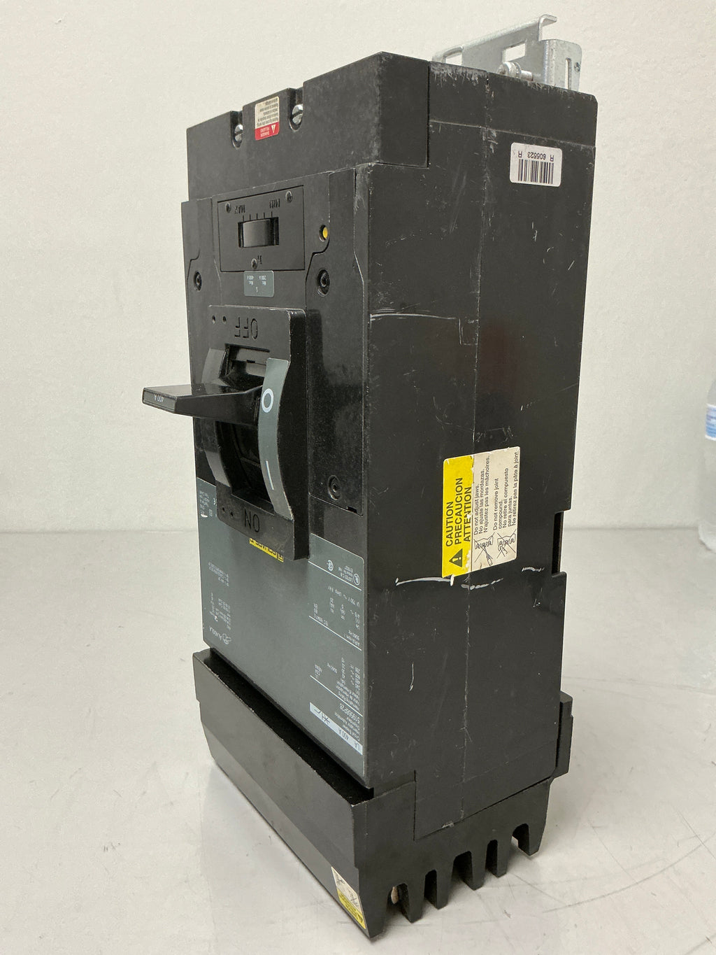Used Square D LA 519568P28 3 Pole, 400 Amps, 600 Volts Circuit Breaker