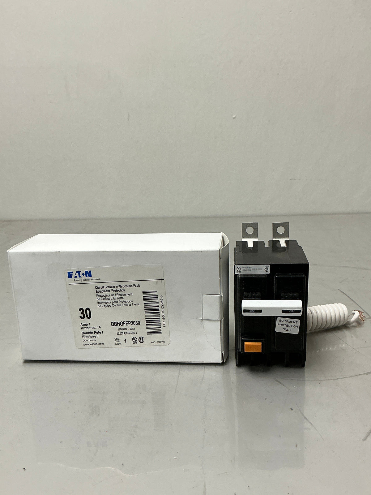 New Eaton QBGFEP2030 2 Pole, 30 Amps, 120 Volts, Circuit Breaker