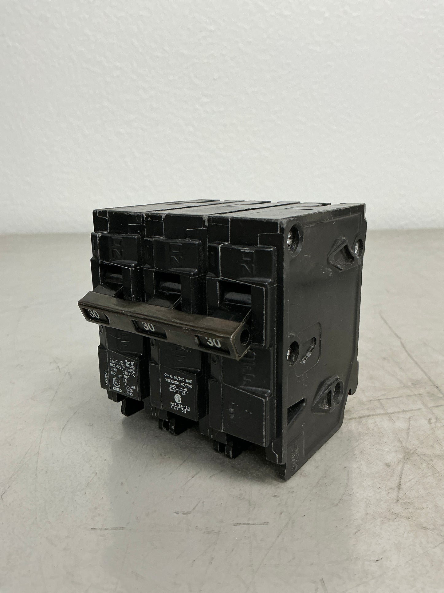 Used Siemens Q330 3 Pole, 30 Amps, 240 Volts