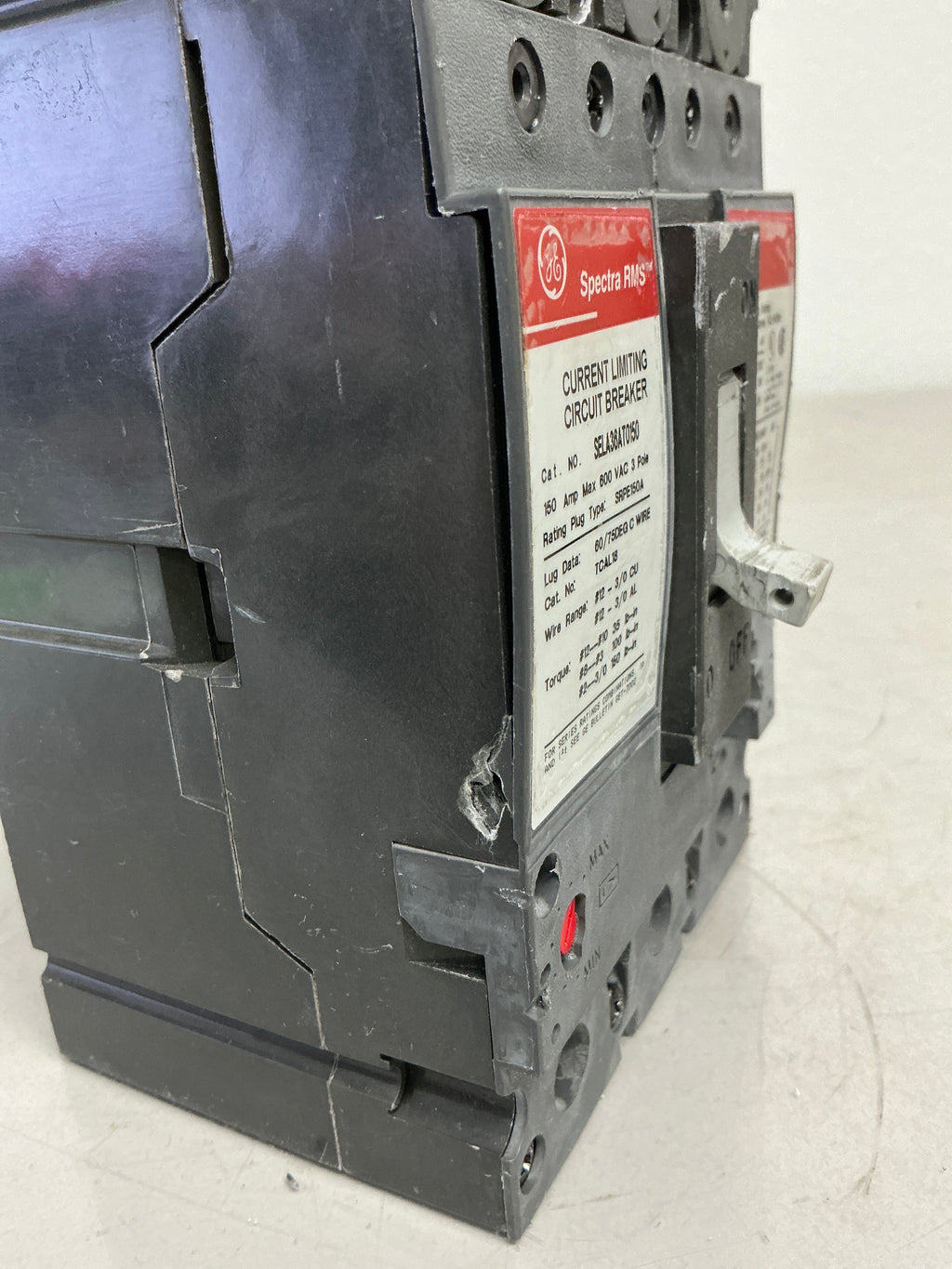 *CHIPPED* Used SELA36AT0150 3 Pole, 150 Amps, 600 Volts