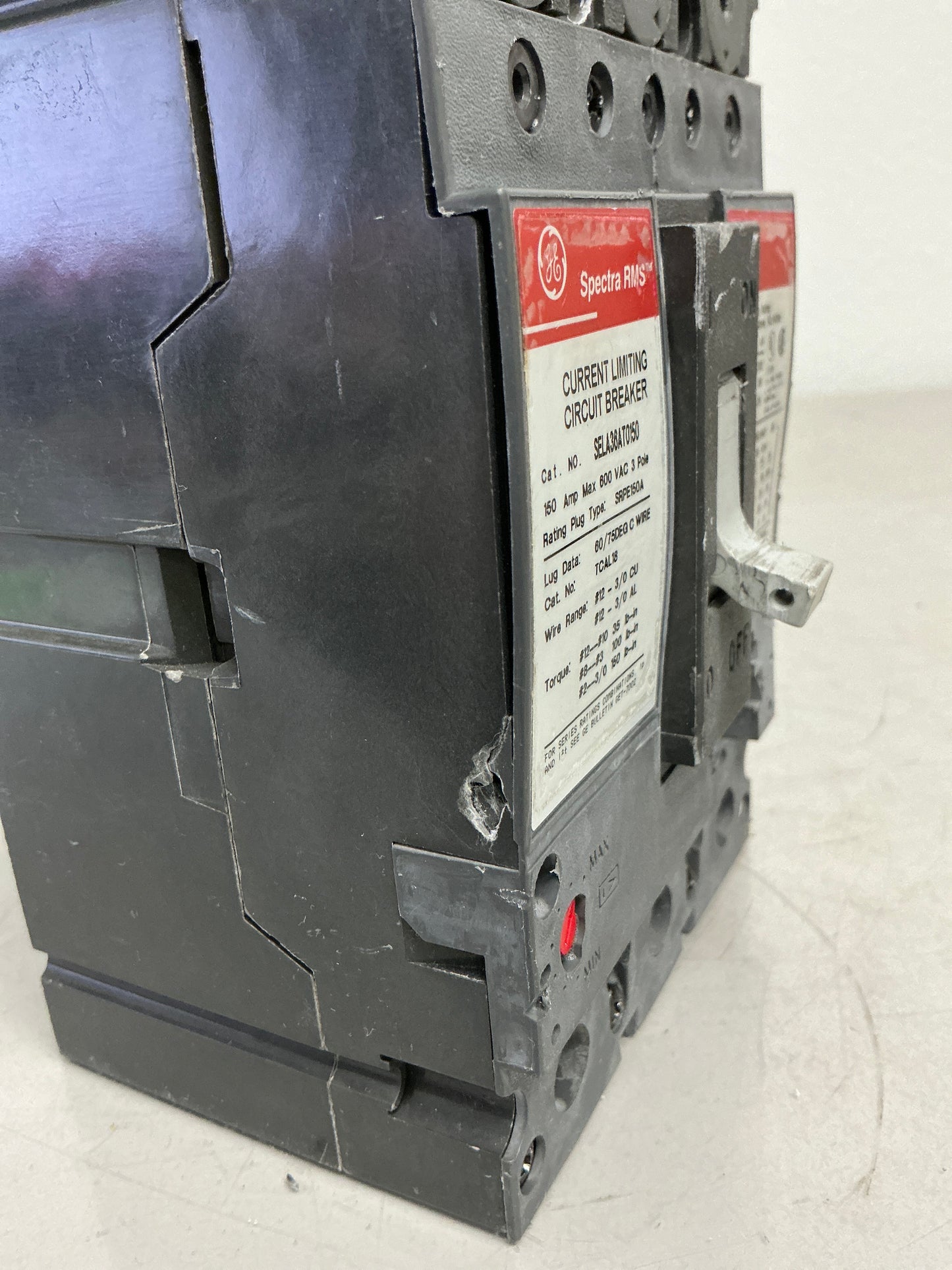 *CHIPPED* Used SELA36AT0150 3 Pole, 150 Amps, 600 Volts