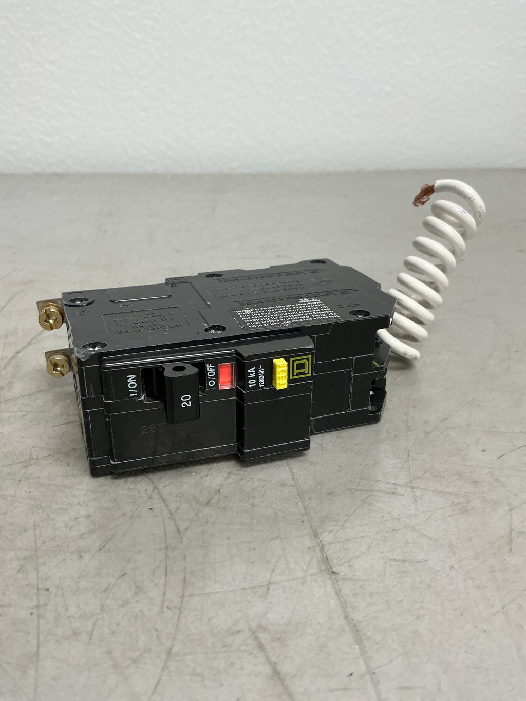 Used Square D QOB220GFCI 2 Pole, 20 Amps, 120/240 Volts Circuit Breaker
