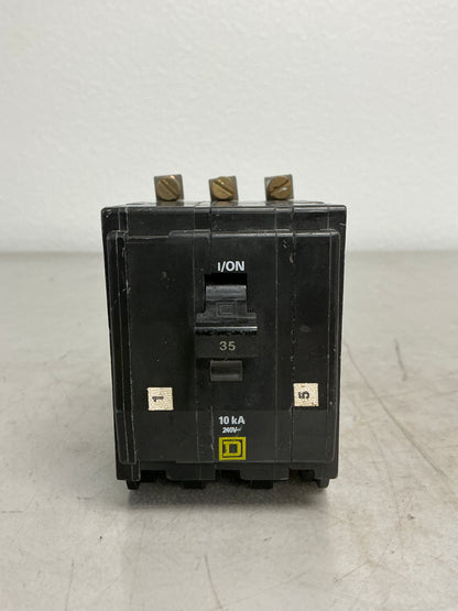 Used Square D QOB335 3 Pole, 35 Amps, 240 Volts