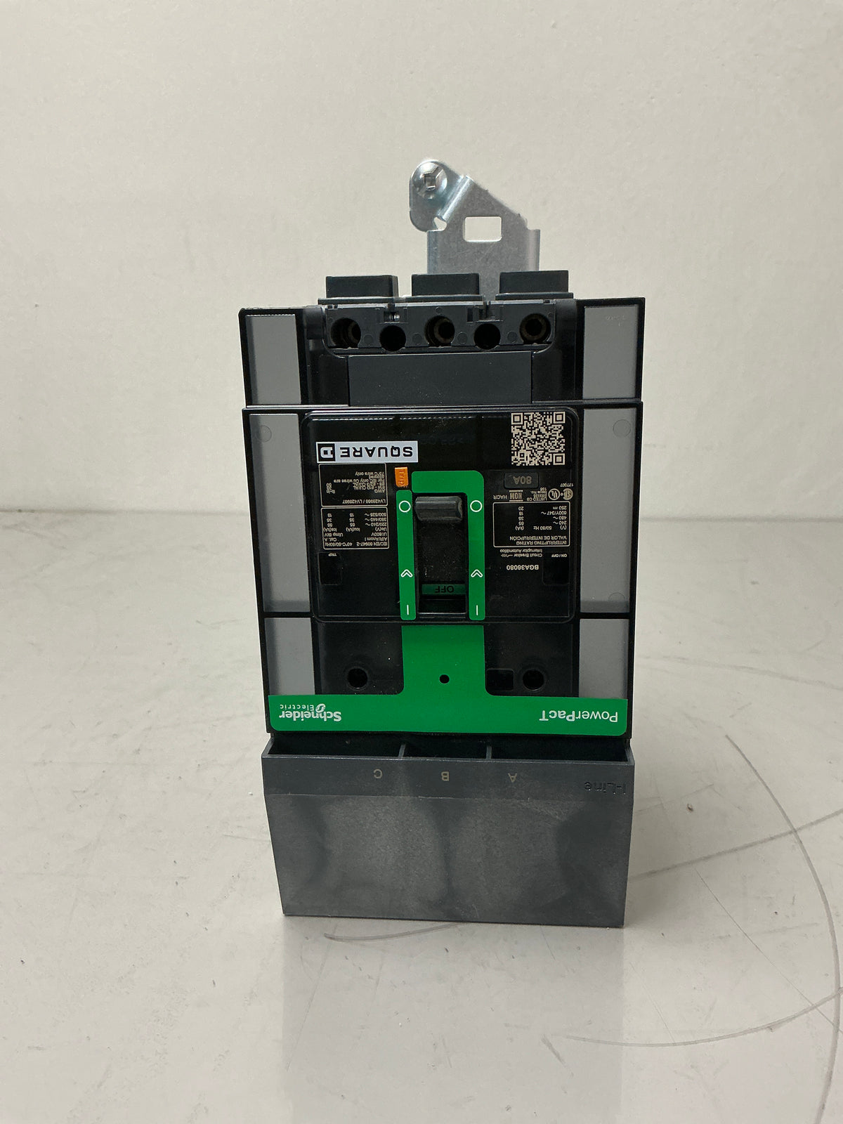 New Square D BGA36080 3 Pole, 80 Amps, 480 Volts Circuit Breaker