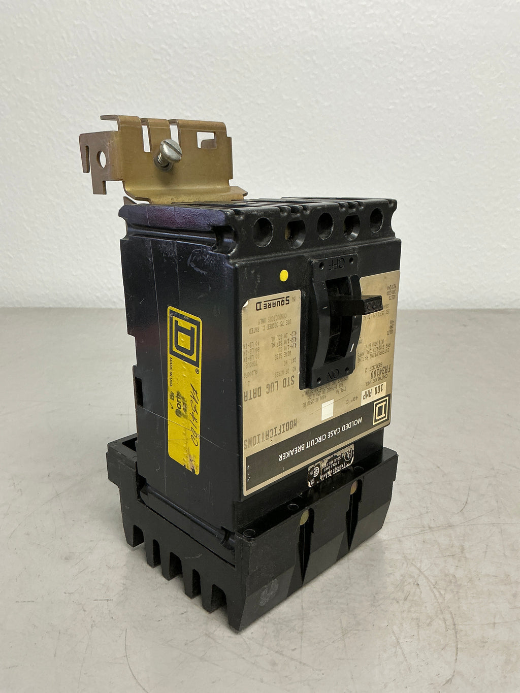 Used Square D FA34100 3 Pole, 100 Amps Circuit Breaker