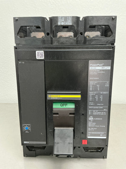 Used Square D MGP36800 3 Pole, 800 Amps, 480 Volts