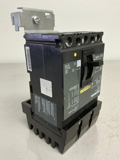 Used Square D FA34100 3 Pole, 100 Amps, 480 Volt