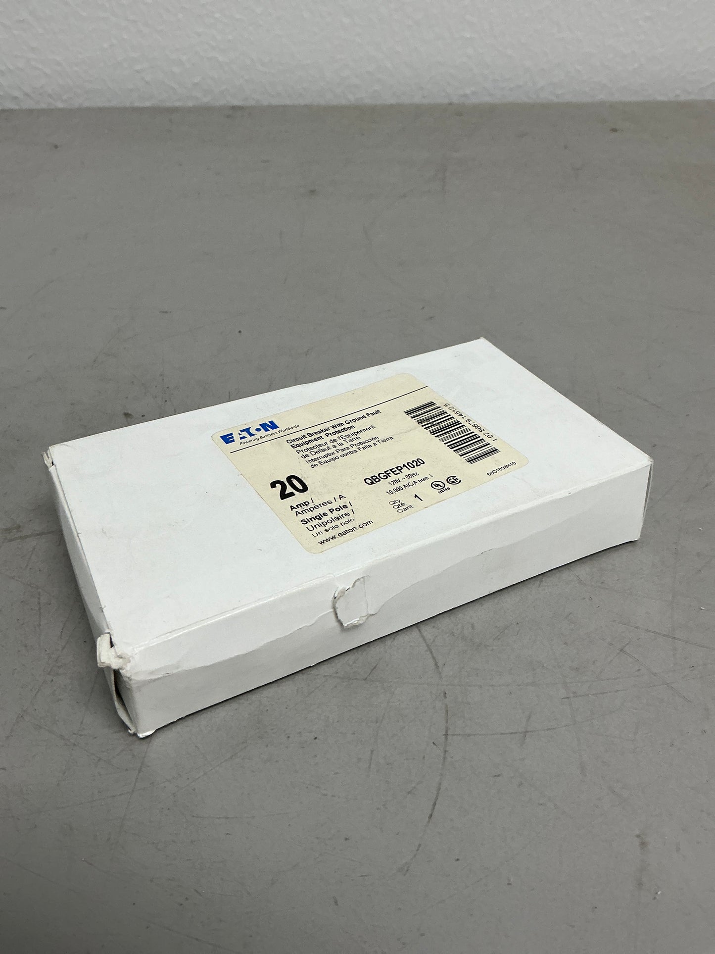 New QBGFEP1020 Pole, 20 Amps, 120 Volts