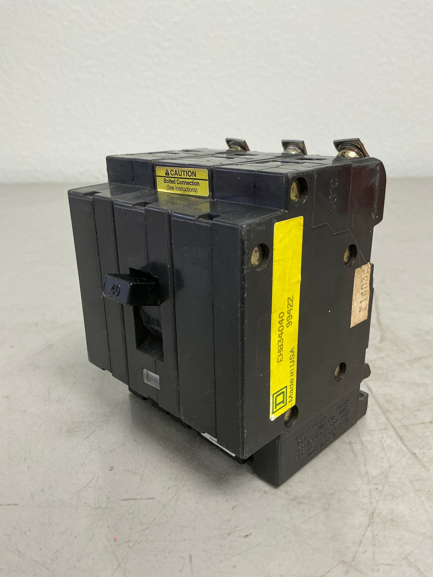 *See condition notes* New Square D EHB34040 3 Pole, 40 Amps, 480 Volts