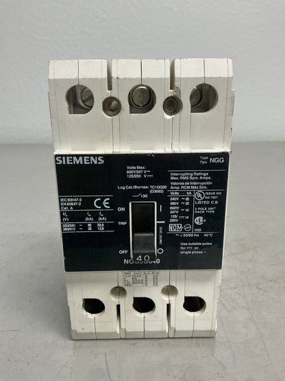 Used Siemens NGG3B040 40 Amps