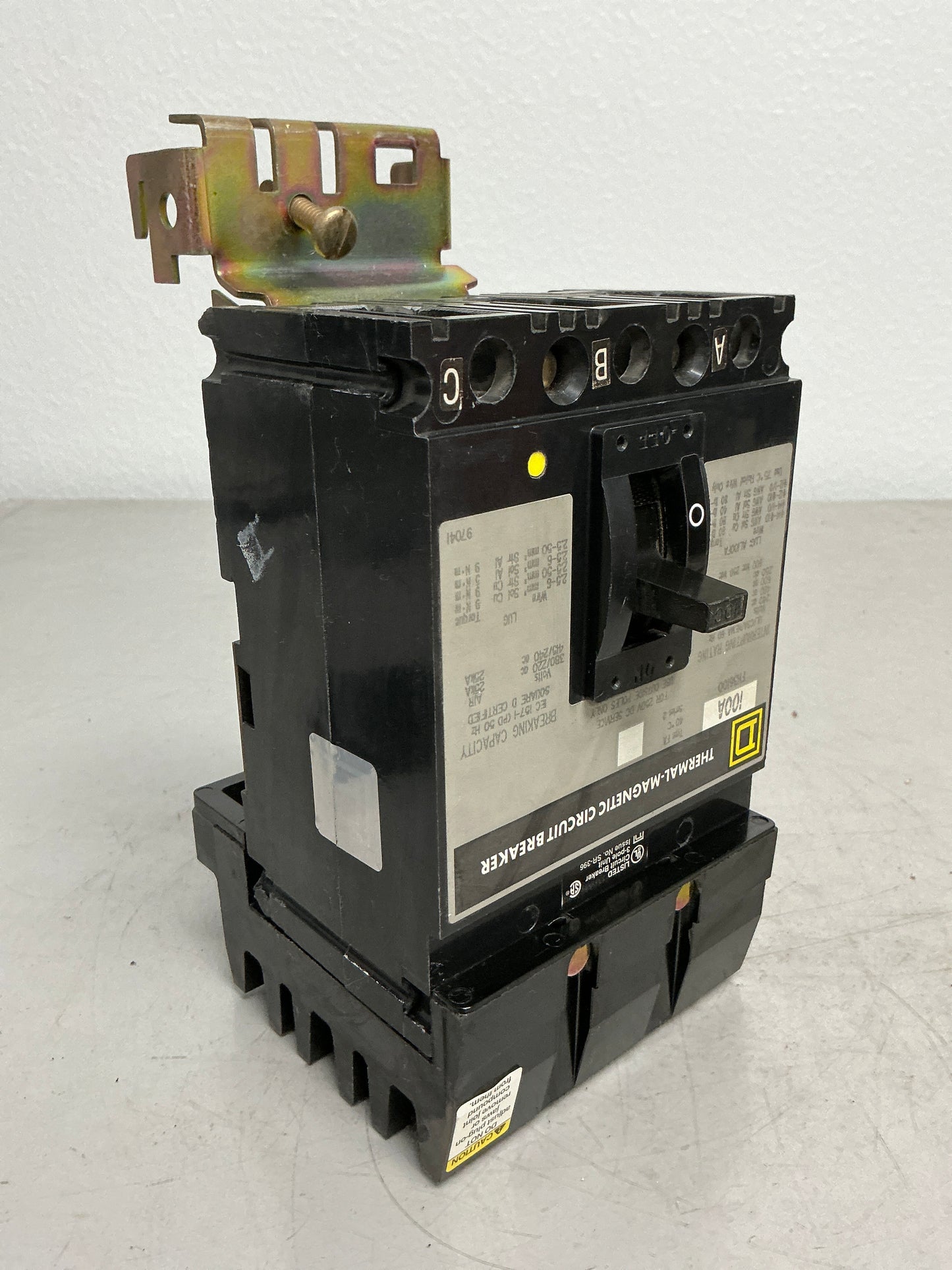 Used Square D FH36100 3 Pole, 100 Amps, 600 Volts