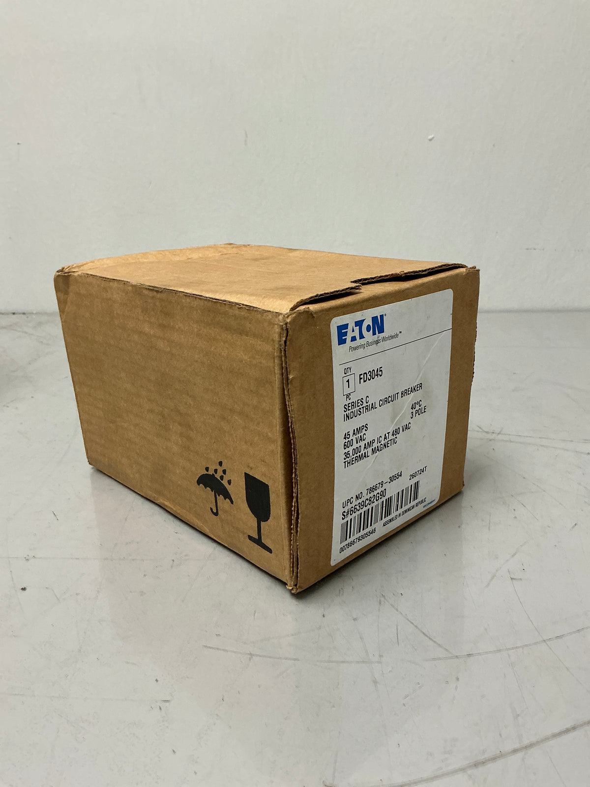 New Eaton FD3045 3Pole, 45Amps, 480 Volts  Circuit Breaker