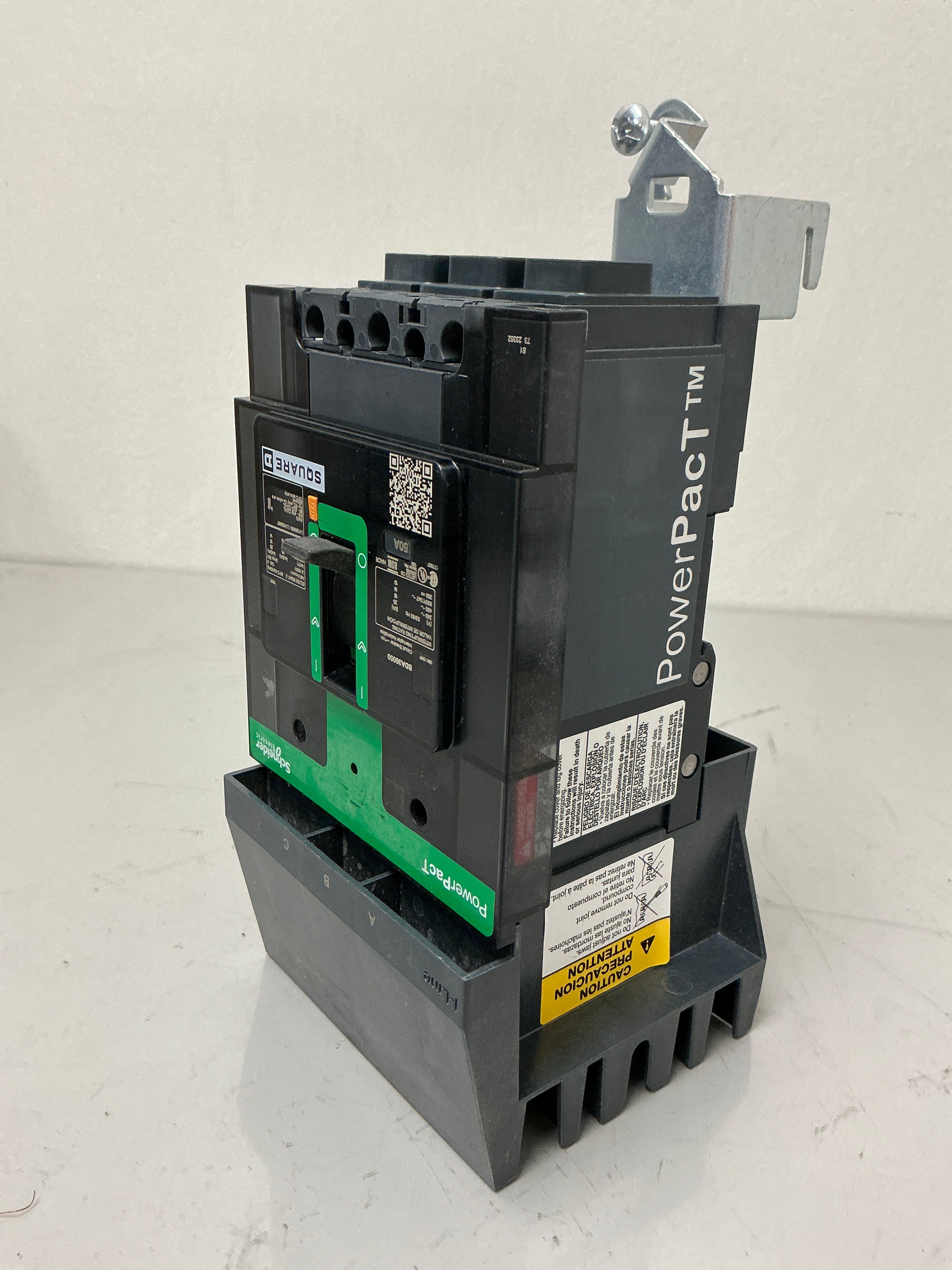 Used Square D BDA36050 3 Pole, 50 Amps, 480 Volts Circuit Breaker