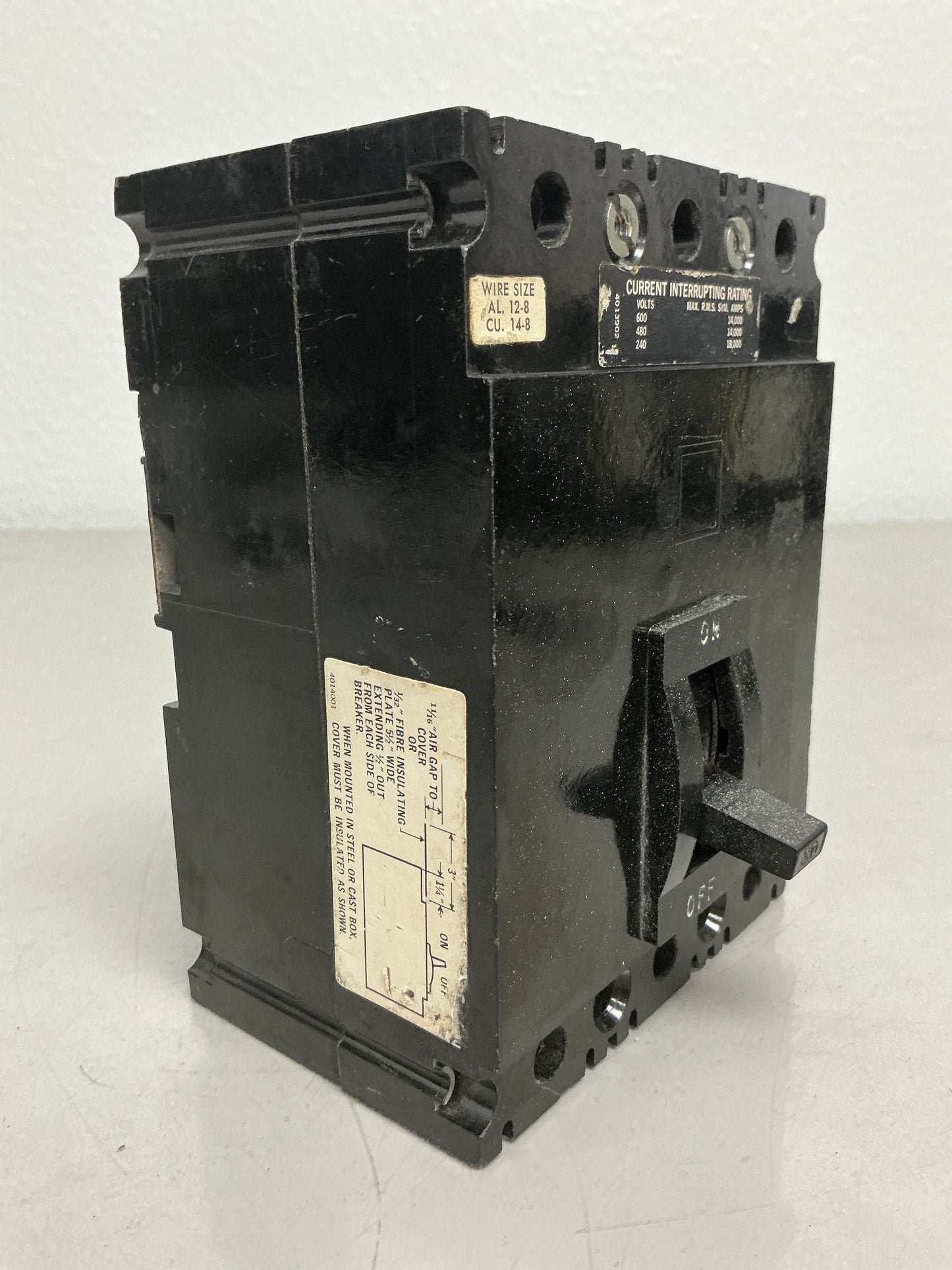 Used FAP36030 3 Pole, 30 Amps, 600 Volts