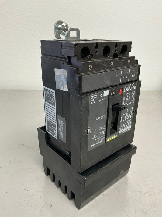 Used Square D HJA36090 3 Pole, 90 Amps, 600 Volts