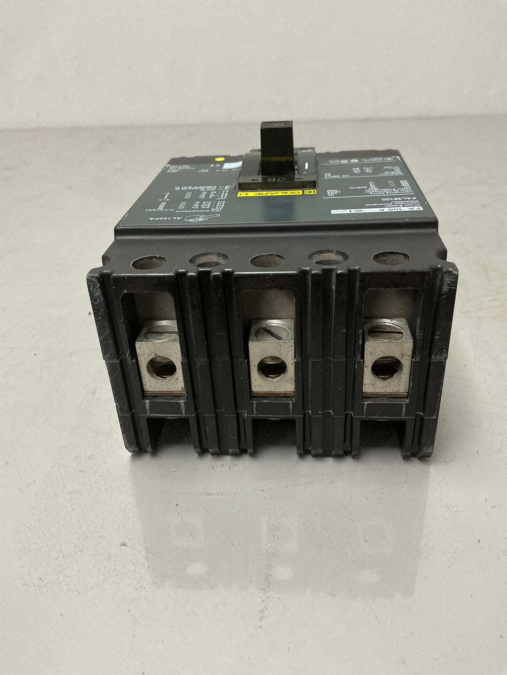 Used Square D FAL36100, 3 Pole, 100 Amps, 600 Volts Circuit Breaker