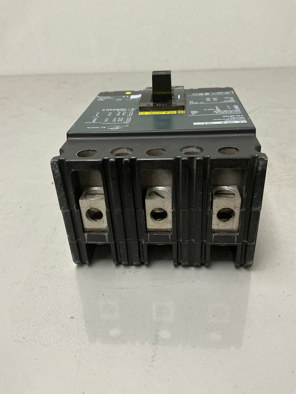 Used Square D FAL36100, 3 Pole, 100 Amps, 600 Volts Circuit Breaker